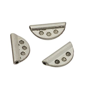 Metalowe koraliki półkola 15mm Metalowe koraliki półkola 15mm