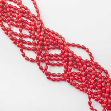 Koral czerwony łezka 6-7mm