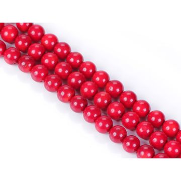 Wiśniowy koral bambusowy kulka 9-10mm