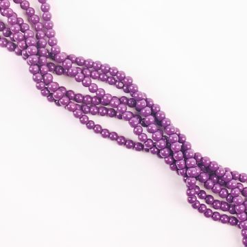 Koraliki szklane powlekane jagodowe 4mm