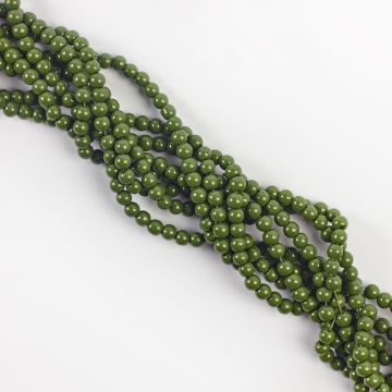 Koraliki szklane powlekane zielone 4mm