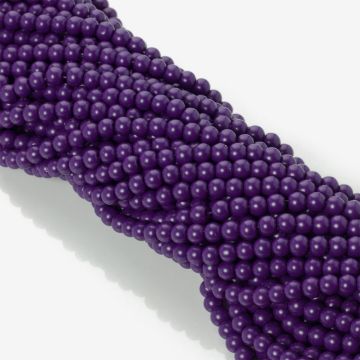 Koraliki szklane powlekane satynowe śliwkowe 6mm Koraliki szklane powlekane satynowe śliwkowe 6mm