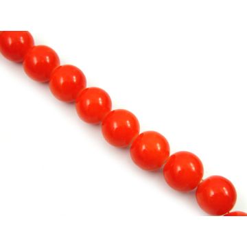 Kulki szklane malowane pomarańczowe 12mm