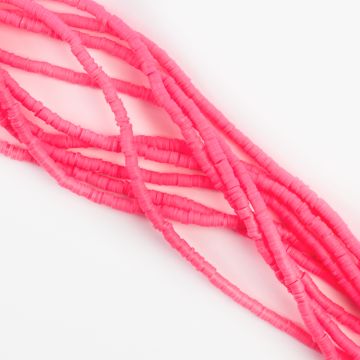 Koraliki Katsuki z modeliny różowe 4mm