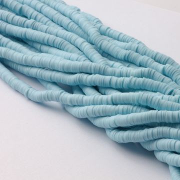 Koraliki Katsuki z modeliny błękitne  6mm