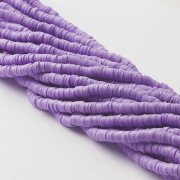 Koraliki Katsuki z modeliny ciemnofioletowe  6mm