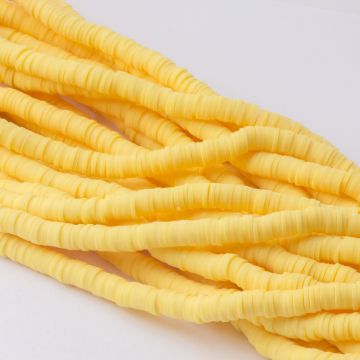 Koraliki Katsuki z modeliny ciemnożółte  6mm