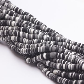 Koraliki Katsuki z modeliny czarne  6mm