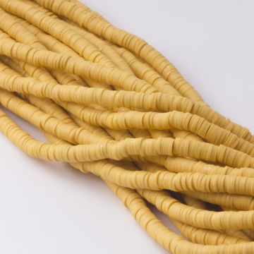 Koraliki Katsuki z modeliny musztardowe  6mn