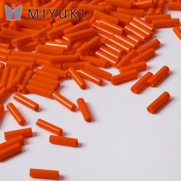 Koraliki Miyuki Bugles #2 6 mm Opaque Orange