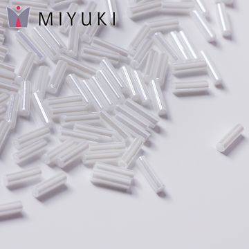 Koraliki Miyuki Bugles #2 6 mm White Pearl Ceylon