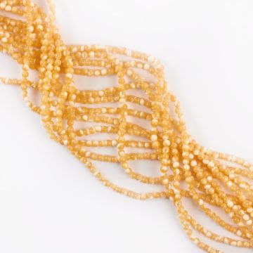 Kulki z masy perłowej opalizujące beżowe 3mm