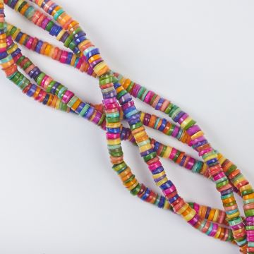 Masa perłowa plasterki multikolor 6-6,5mm