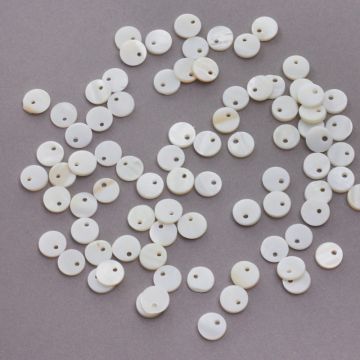 Zawieszka z masy perłowej kółko 8mm