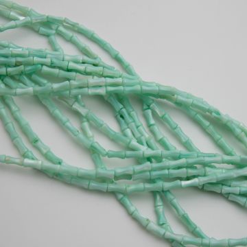 Masa perłowa kosteczki turkusowe 4x8mm