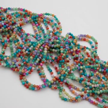 Masa perłowa kulka fasetowana multikolor 3mm