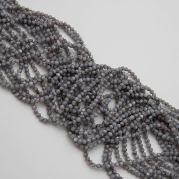 Masa perłowa kulka fasetowana szara 3mm
