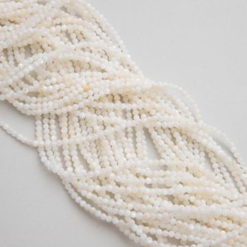 Masa perłowa kulka gładka biała 3mm