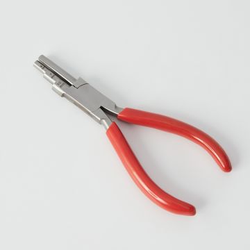 Szczypce okrągło płaskie stopniowane 15,5x6cm