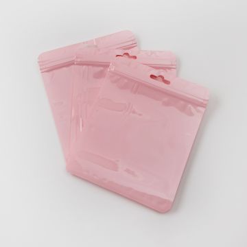 Woreczek z zamknięciem strunowym pastelowy różowy 15x12cm