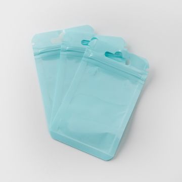 Woreczek z zamknięciem strunowym pastelowy miętowy 10x6cm