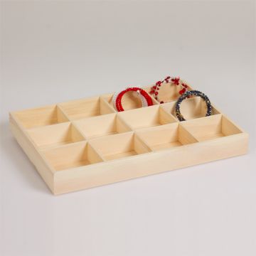 Ekspozytor drewniany 12 komorowy 35x24 cm