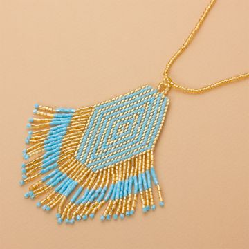 Naszyjnik boho z koralików Matsuno 10cm