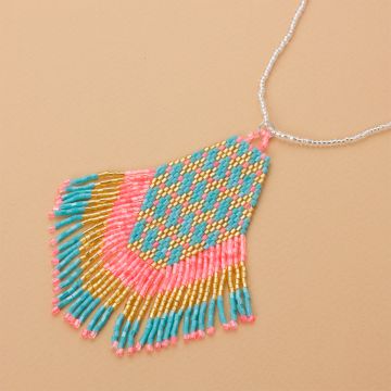 Naszyjnik boho z koralików Matsuno 10cm