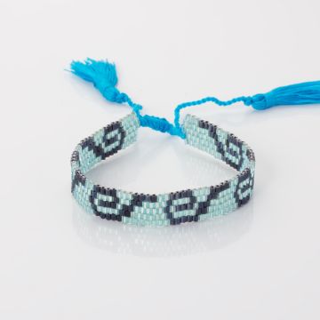 Bransoletka boho 5 rzędowa z koralików Matsuno 17-27cm