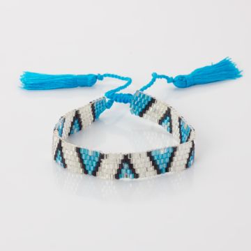 Bransoletka boho 5 rzędowa z koralików Matsuno 17-27cm