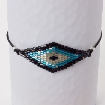 Bransoletka boho romb z koralików Matsuno