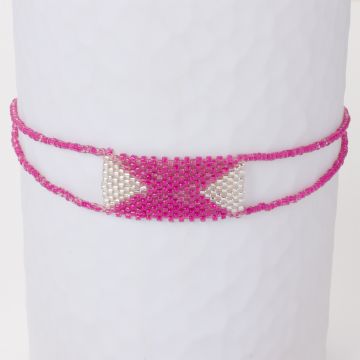 Bransoletka z koralików Toho prostokąt dł. regulowana