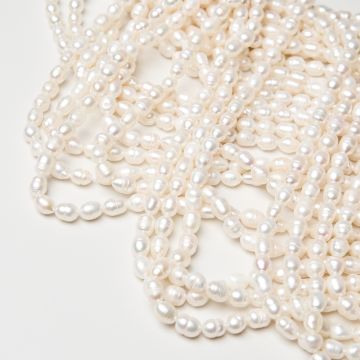 Perły naturalne hodowlane rice 5-6mm