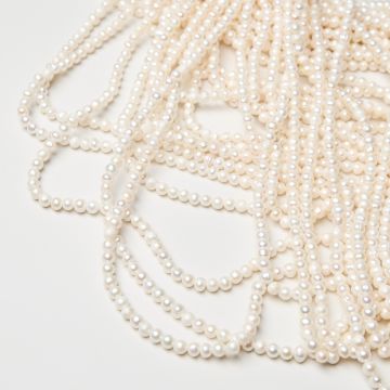 Perły naturalne hodowlane potato  4-4,5mm