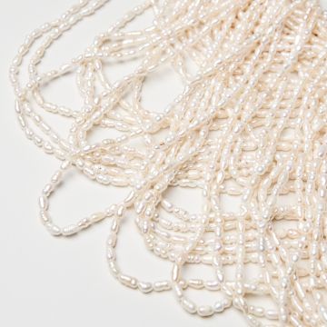 Perły naturalne hodowlane rice 3-4mm