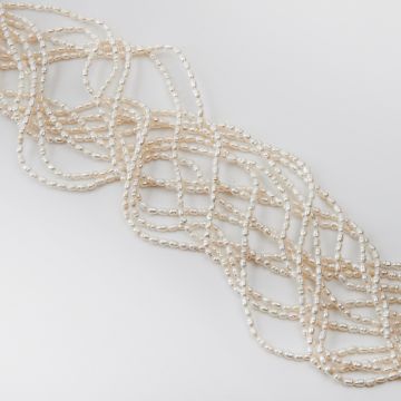 Perły naturalne rice hodowlane 3-4mm