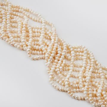 Perły naturalne potato hodowlane 3,5-4,5mm