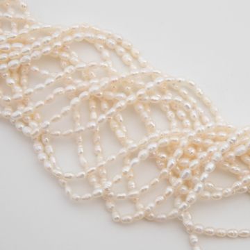 Perły hodowlane słodkowodne rice 2,5-3mm