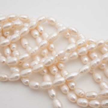 Perły hodowlane słodkowodne rice 6-7mm