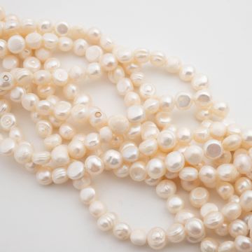 Perły hodowlane słodkowodne button 6-7mm