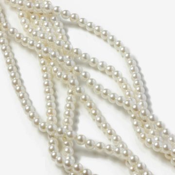 Perły ceramiczne kulka biała 4mm