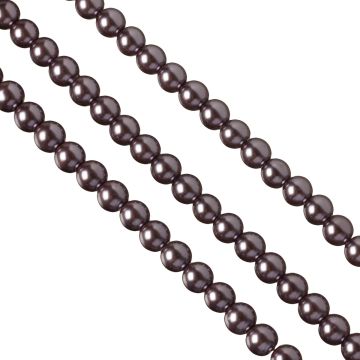 Perły szklane 10mm metaliczny fiolet