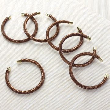 Bransoletka bronze shade  6mm