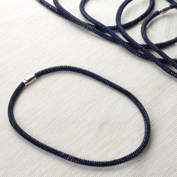 Naszyjnik star dust heliotrope 6mm