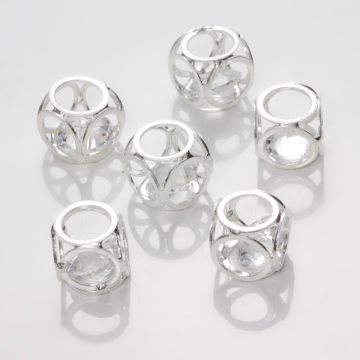 Koralik Kryształek w kostce crystal  12mm