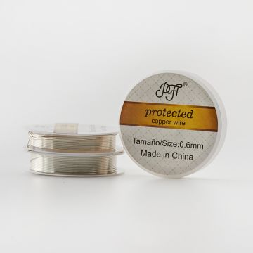 Drut 0,6mm w kolorze srebrnym 3,4m