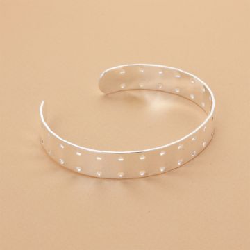 Bransoletka z mosiądzu z dziurkami 16-21cm