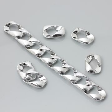 Ogniwa łańcucha akrylowego wstążka 24x16mm
