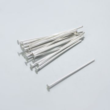 Szpilki posrebrzane 30x0,8mm