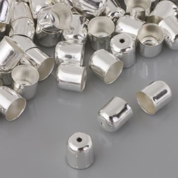 Końcówki do bransoletek naparstki z otworem 8mm